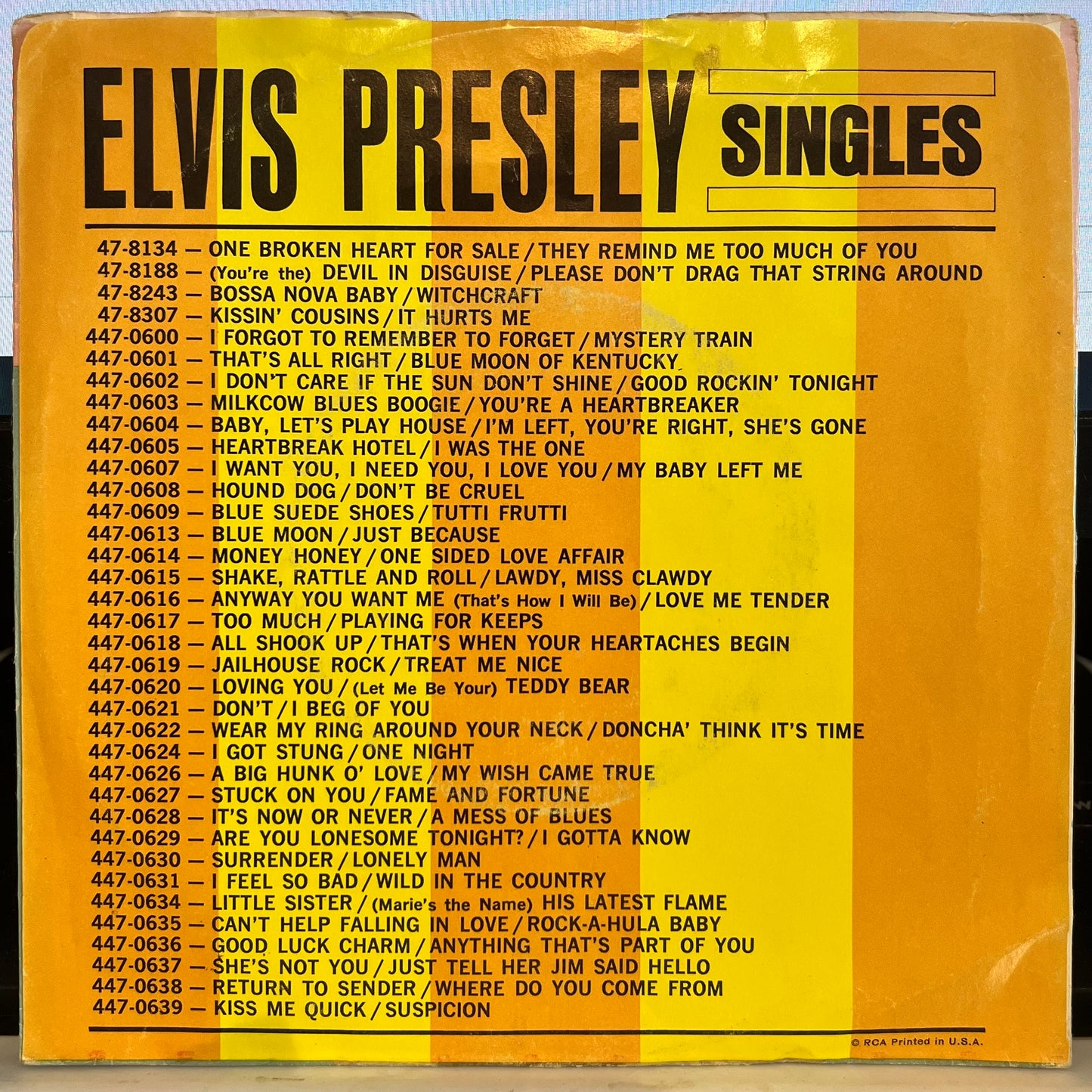 Elvis Presley - Good Rockin' Tonight / I Don't Care If The Sun Don't Shine | Excellent (EX) Excellent (EX) - ROCK / USED *EXCELLENT/45*