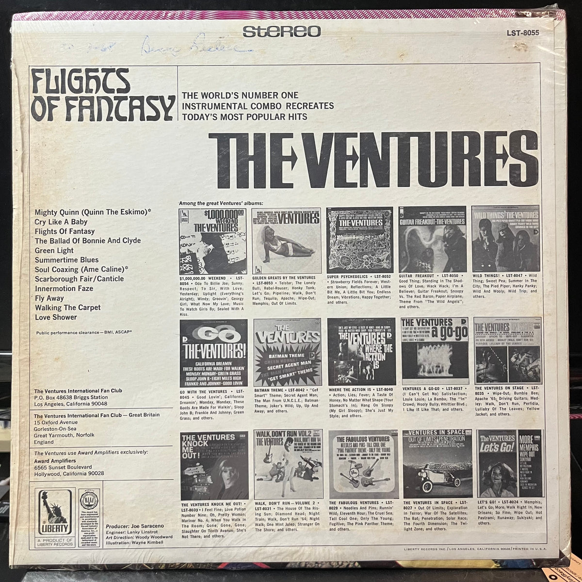 The Ventures - Flights Of Fantasy (VINYL LP) | USED Excellent+ (EX+) Near Mint (NM or M-) - ROCK / USED *EXCELLENT+*