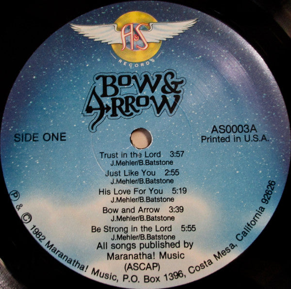 Bow & Arrow (VINYL) | Excellent+ (EX+) Very Good Plus (VG+) - ROCK / USED *EXCELLENT+*