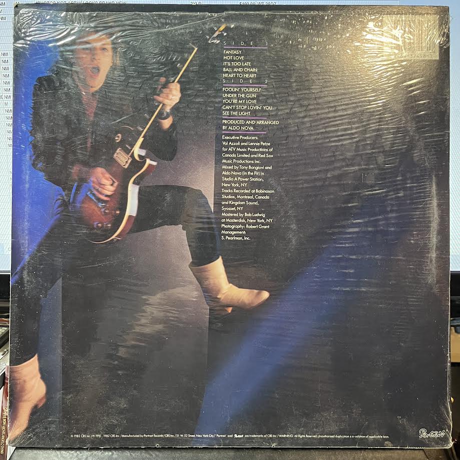 Aldo Nova (VINYL) | Excellent+ (EX+) Near Mint (NM) - ROCK / USED *EXCELLENT+*