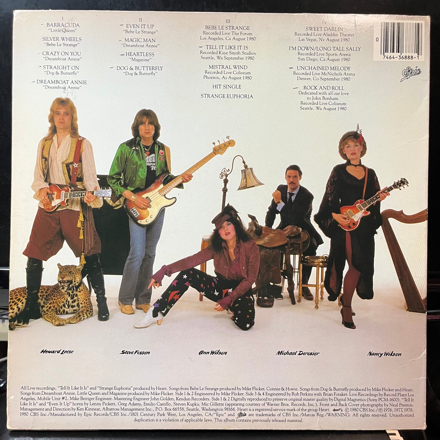 Heart - Greatest Hits / Live (VINYL 2xLP EPIC KE2 36888 1980) | USED - ROCK / USED *EXCELLENT+*