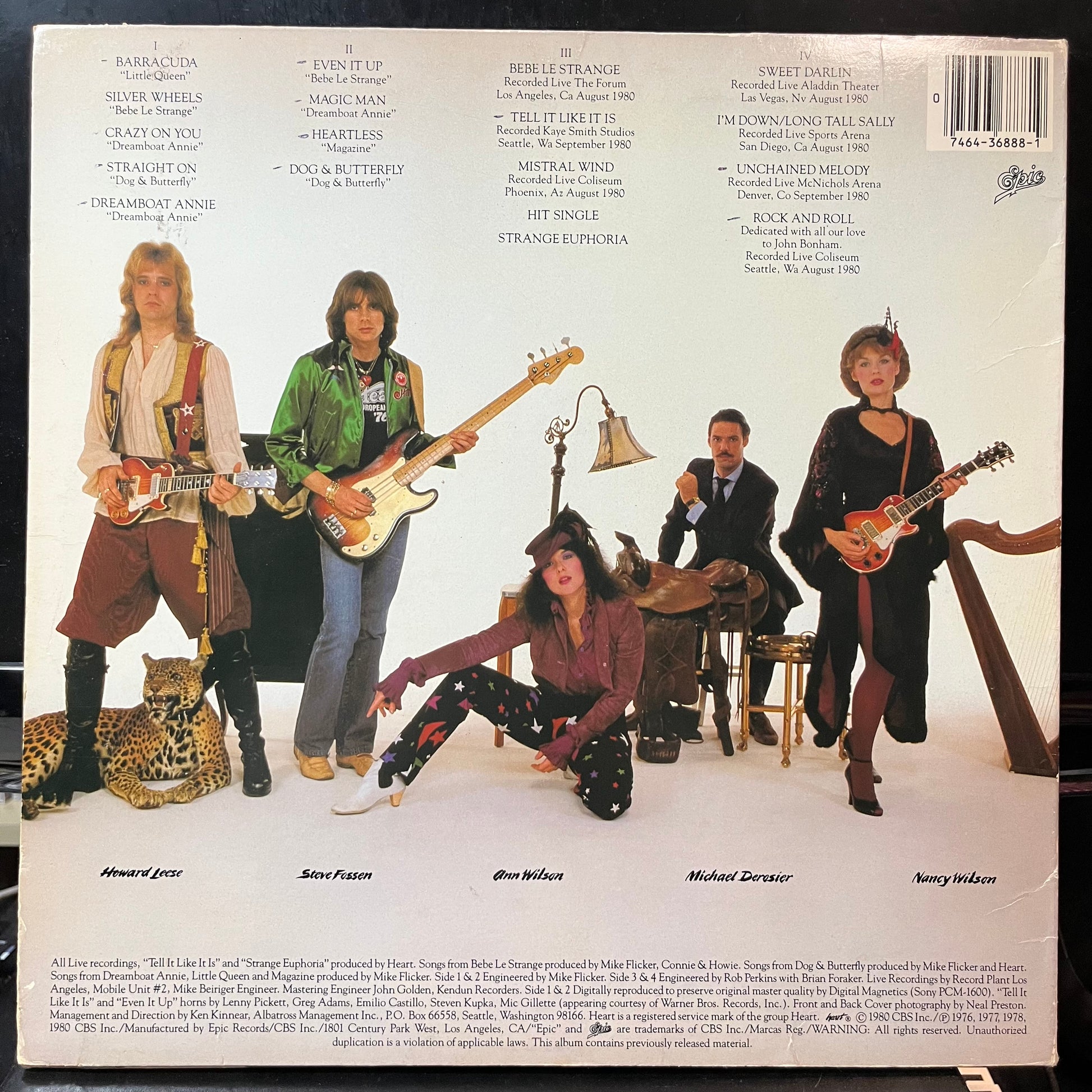 Heart - Greatest Hits / Live (VINYL 2xLP EPIC KE2 36888 1980) | USED - ROCK / USED *EXCELLENT+*