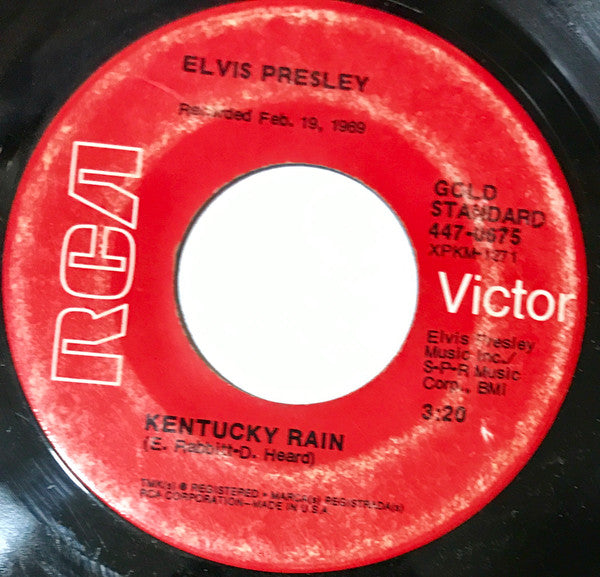 Elvis Presley - Kentucky Rain | Excellent (EX) Excellent (EX) - ROCK / USED *EXCELLENT+*