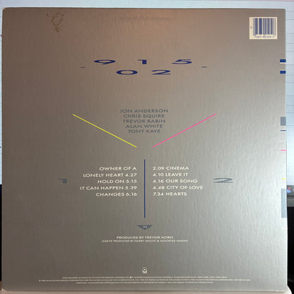 Yes - 90125 (VINYL) | Excellent+ (EX+) Excellent (EX) - ROCK / USED *EXCELLENT+*