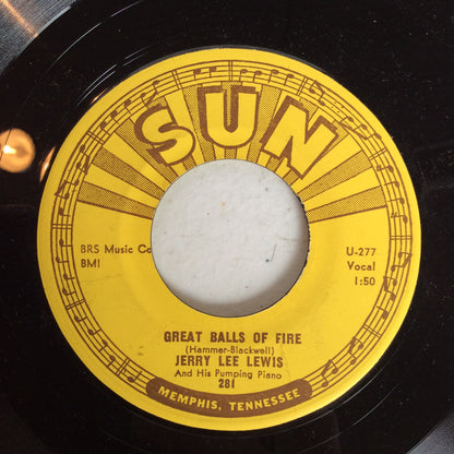 Great Balls Of Fire (7" VINYL) | Excellent+ (EX+) Excellent (EX) - ROCK / USED *EXCELLENT+*