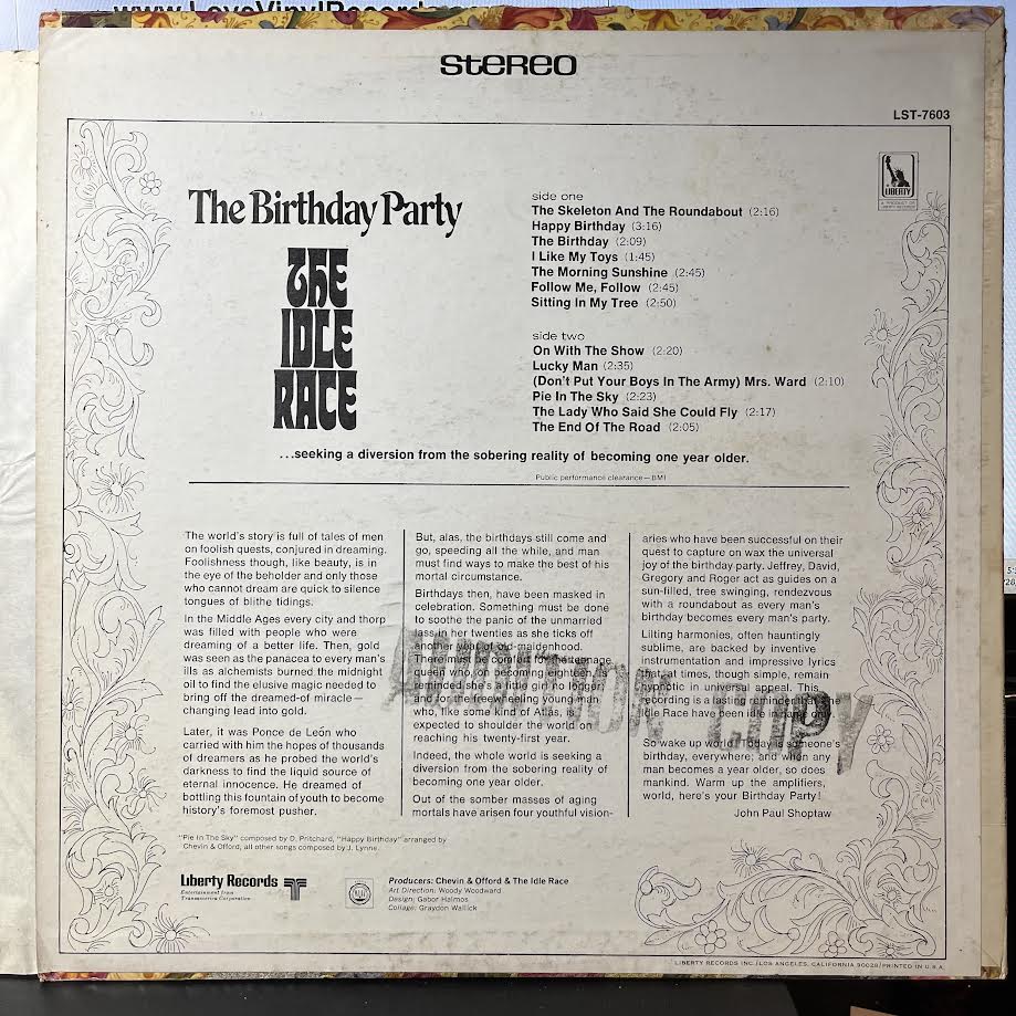 The Birthday Party (VINYL) | Excellent+ (EX+) Excellent (EX) - ROCK / USED *EXCELLENT+*