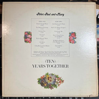 The Best Of Peter, Paul And Mary: (Ten) Years Together (VINYL) | Excellent+ (EX+) Very Good Plus (VG+) - ROCK / USED *EXCELLENT+*