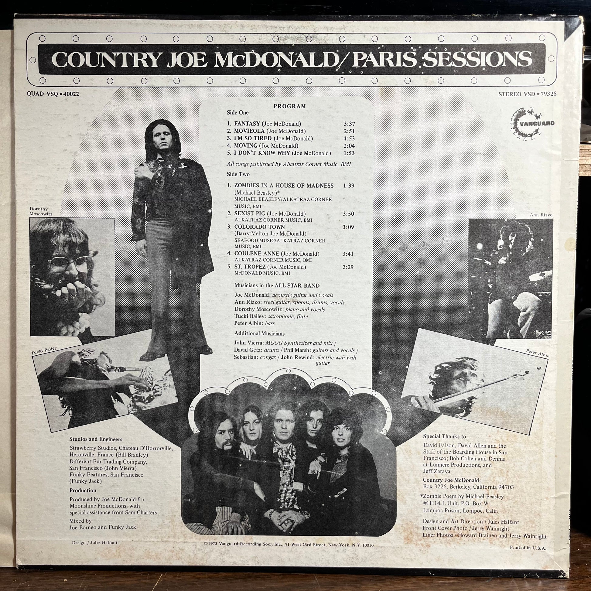 Paris Sessions (VINYL) | Excellent+ (EX+) Excellent (EX) - ROCK / USED *EXCELLENT+*