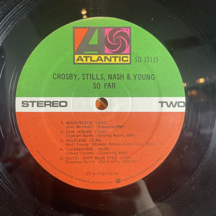 Crosby, Stills, Nash & Young - So Far (VINYL) | Excellent+ (EX+) Excellent+ (EX+) - FOLK / USED *EXCELLENT+*