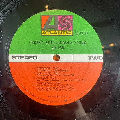 Crosby, Stills, Nash & Young - So Far (VINYL) | Excellent+ (EX+) Excellent+ (EX+) - FOLK / USED *EXCELLENT+*