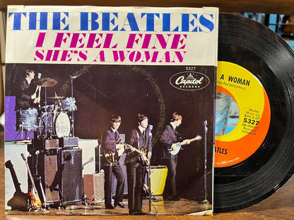 I Feel Fine / She's A Woman (7" VINYL) | Excellent+ (EX+) Near Mint (NM or M-) - ROCK / USED *EXCELLENT+*
