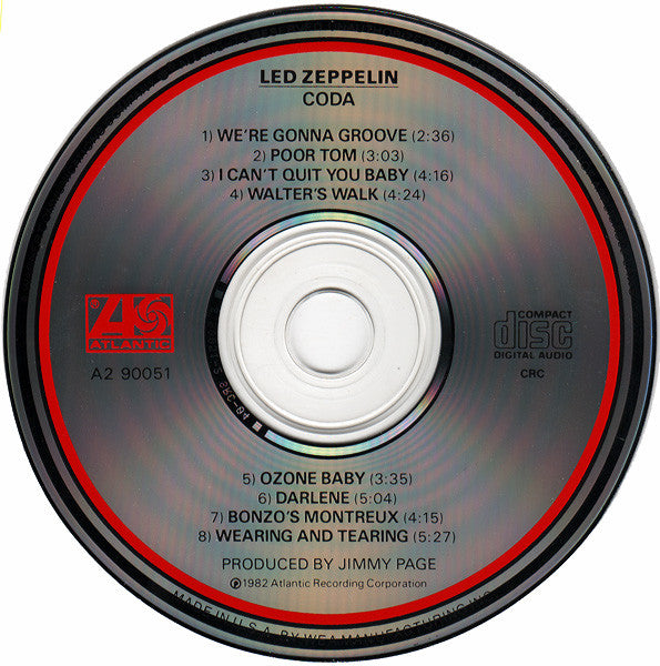 Coda (CD) | Excellent+ (EX+) Excellent+ (EX+) - ROCK / USED *EXCELLENT+*