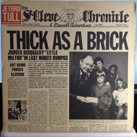 Thick As A Brick (VINYL) | Excellent+ (EX+) Excellent+ (EX+) - ROCK / USED *EXCELLENT+*