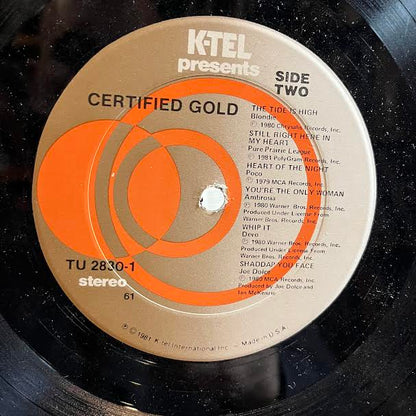 Certified Gold (2xVINYL) | Excellent+ (EX+) Excellent (EX) - ROCK / USED *EXCELLENT+*
