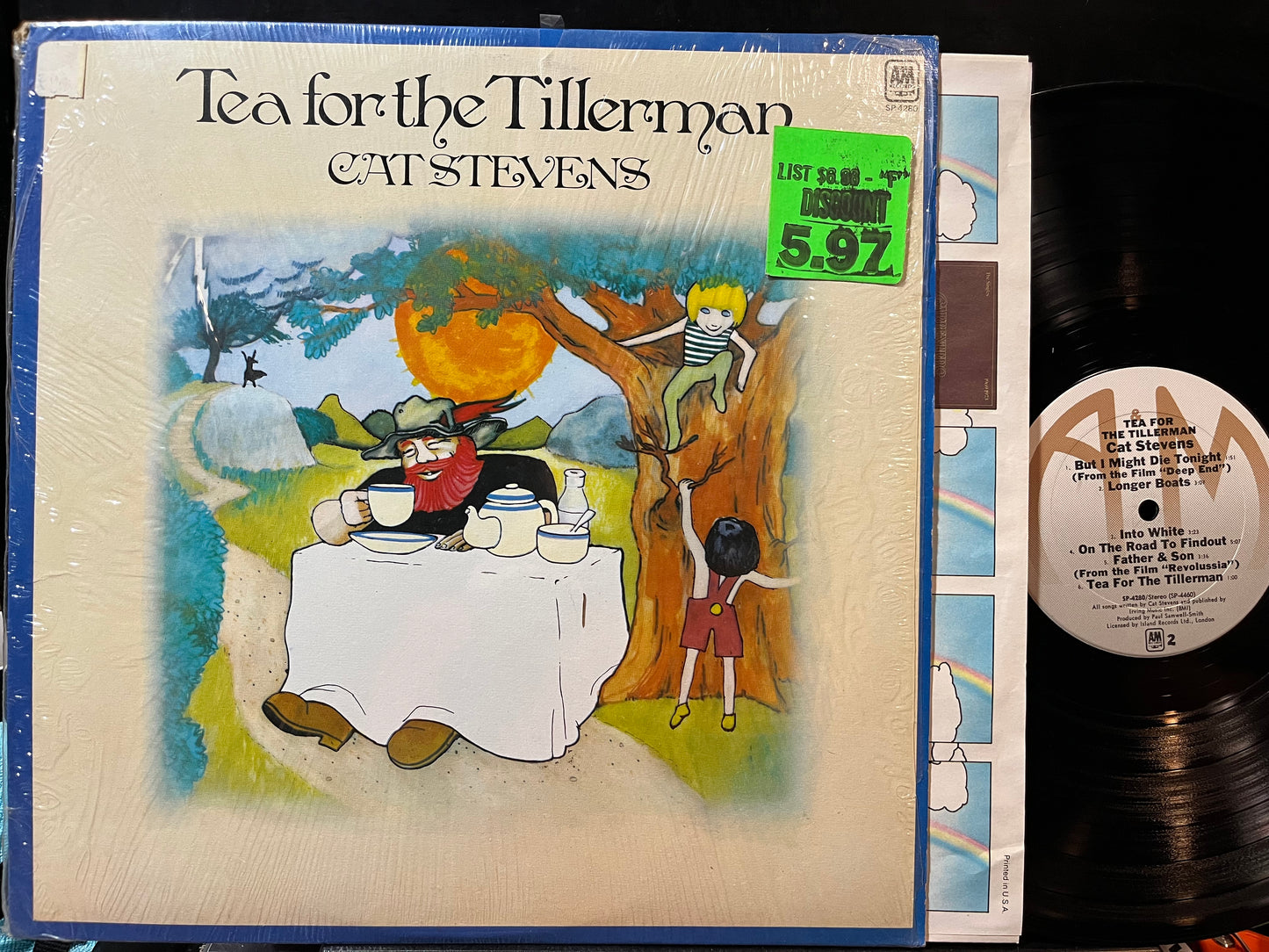 Tea For The Tillerman (VINYL) | Excellent+ (EX+) Near Mint (NM) - ROCK / USED *EXCELLENT+*