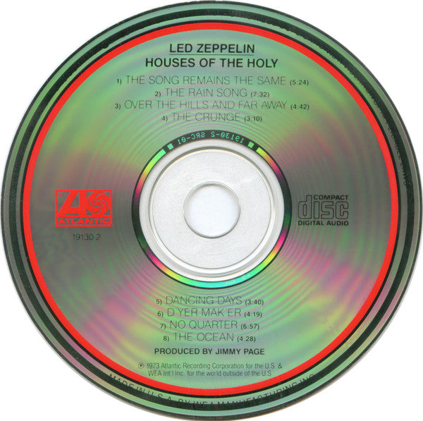 Houses Of The Holy (CD) | Excellent+ (EX+) Near Mint (NM) - ROCK / USED *EXCELLENT+*