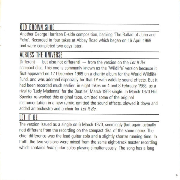 The Beatles - Past Masters: Volume Two (CD CANADA) | Excellent+ (EX+) Excellent (EX) - ROCK / USED *EXCELLENT+*