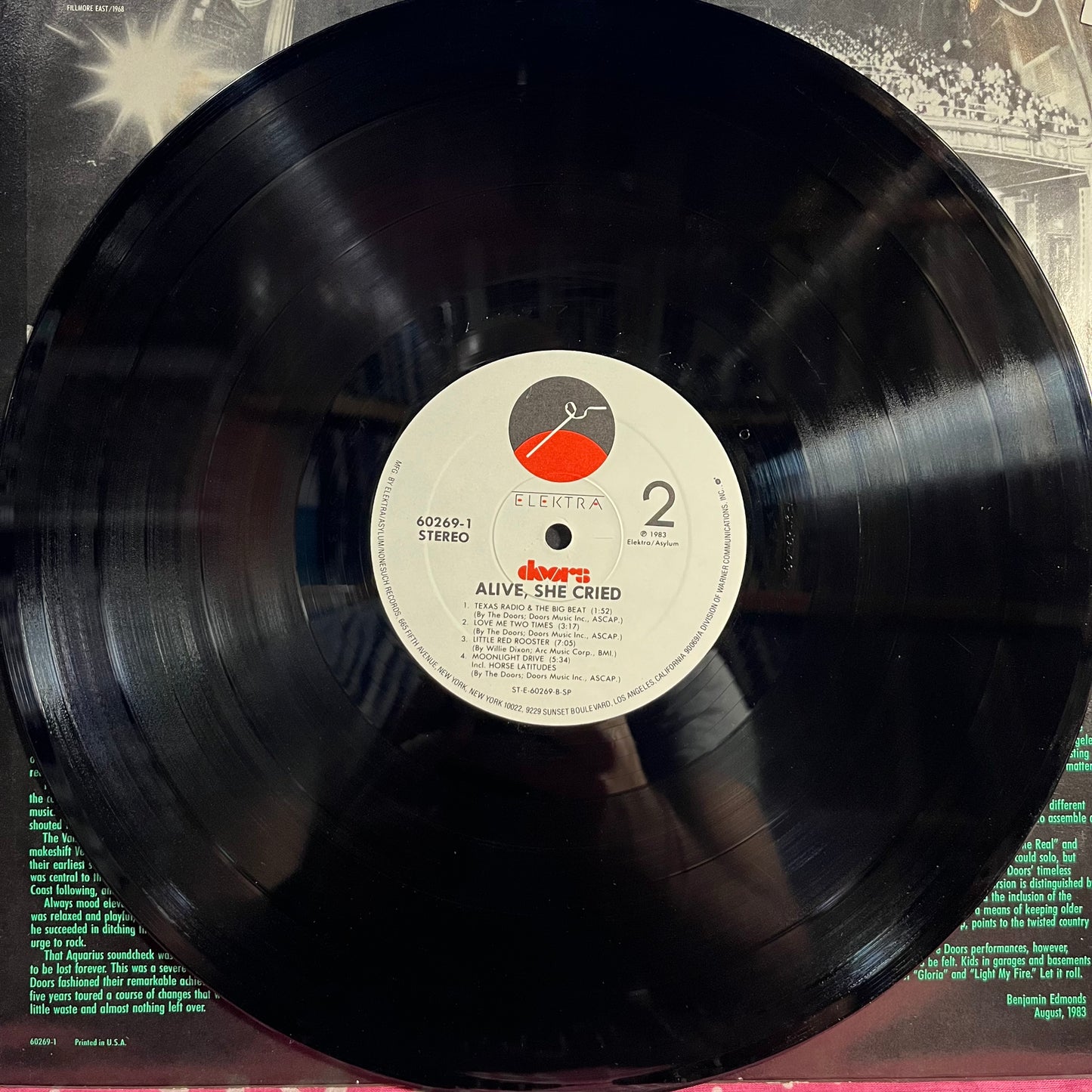 The Doors - Alive, She Cried *SPECIALTY - SP* | Excellent (EX) Excellent (EX) - ROCK / USED *EXCELLENT+*