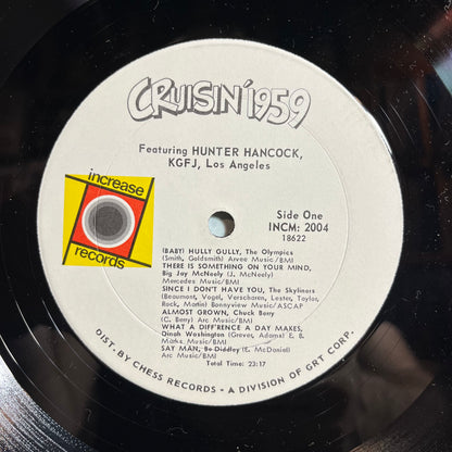 Cruisin' 1959 (VINYL) | Excellent+ (EX+) Excellent (EX) - ROCK / USED *EXCELLENT+*