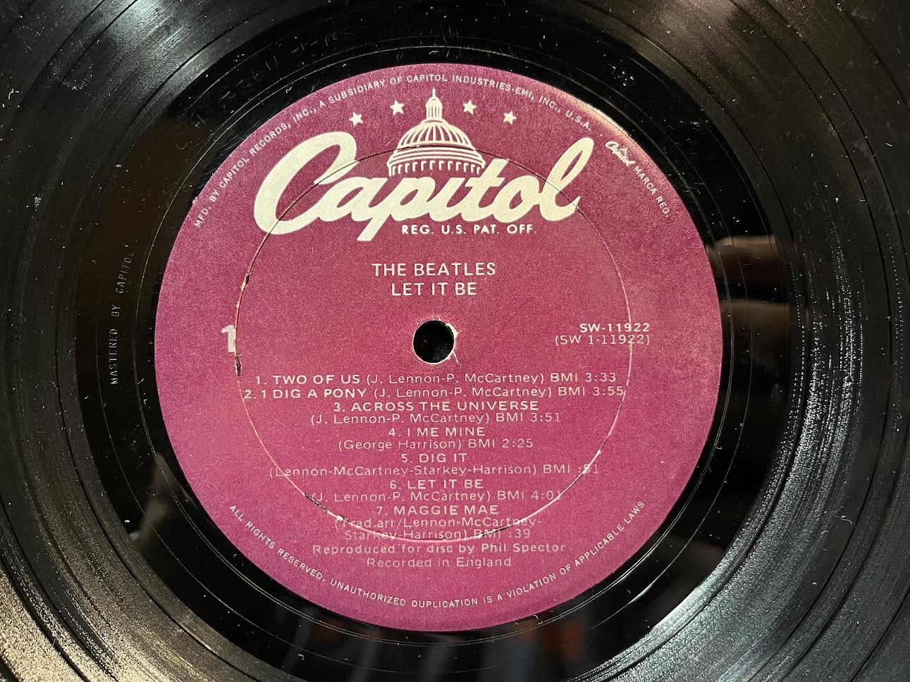 The Beatles - Let It Be (VINYL) | Excellent+ (EX+) Very Good (VG) - ROCK / USED *EXCELLENT+*