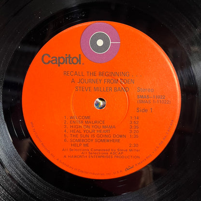 Steve Miller Band - Recall The Beginning...A Journey From Eden | Excellent (EX) Excellent (EX) - ROCK / USED *EXCELLENT+*