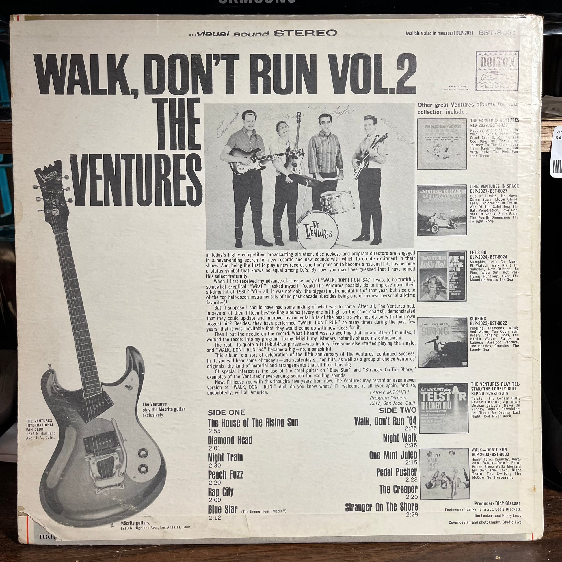 Walk, Don't Run Vol. 2 (VINYL) | Excellent+ (EX+) Excellent (EX) - ROCK / USED *EXCELLENT+*