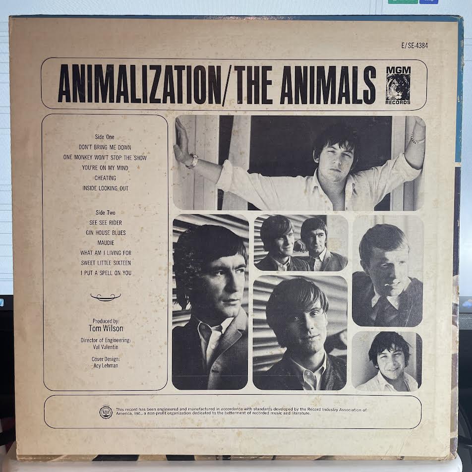 Animalization (VINYL) | Excellent+ (EX+) Excellent (EX) - ROCK / USED *EXCELLENT+*