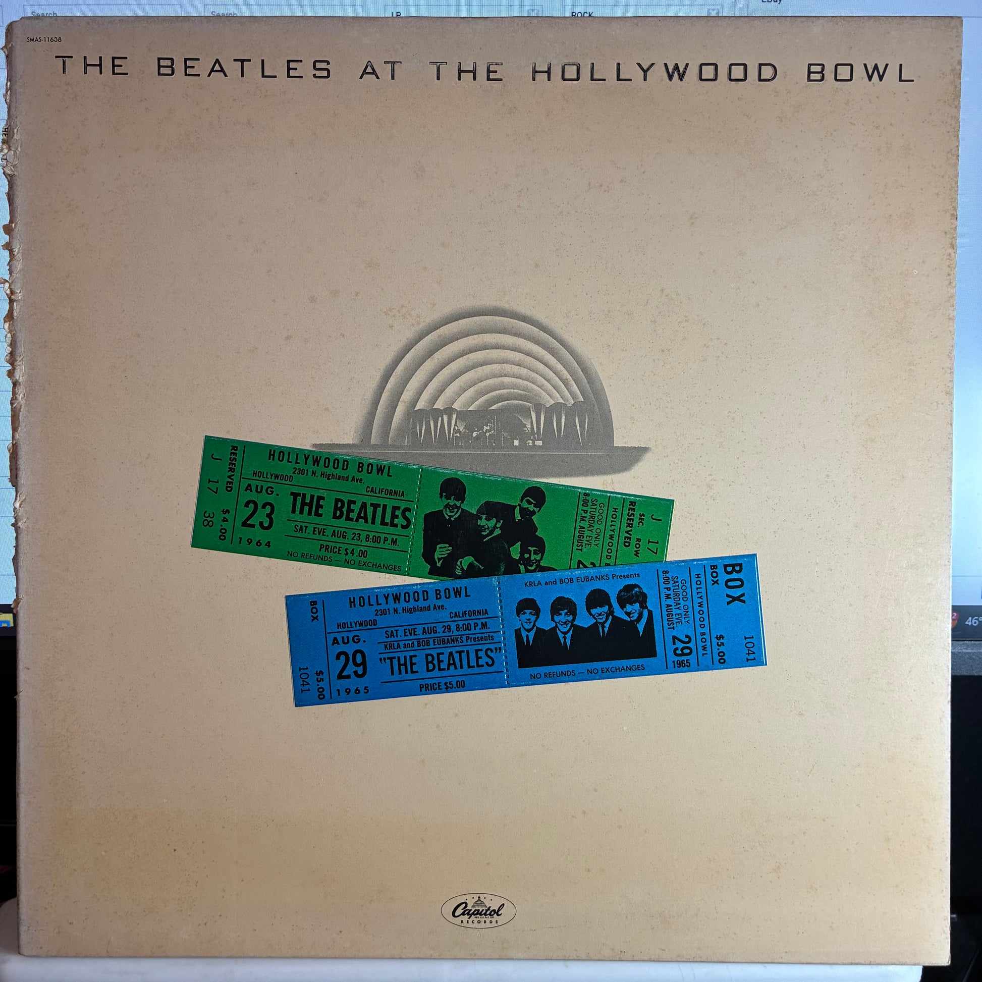 The Beatles At The Hollywood Bowl (VINYL) | Excellent+ (EX+) Very Good Plus (VG+) - ROCK / USED *EXCELLENT+*