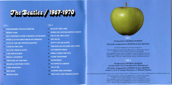 The Beatles - 1967-1970 (2xCD CANADA) | Excellent+ (EX+) Excellent+ (EX+) - ROCK / USED *EXCELLENT+*