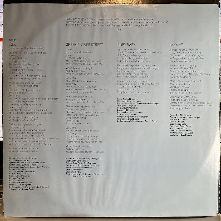Donald Fagen - The Nightfly | Excellent+ (EX+) Excellent+ (EX+) - ROCK / USED *EXCELLENT+*