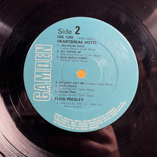 Heartbreak Hotel (VINYL - UK) | Excellent+ (EX+) Excellent (EX) - ROCK / USED *EXCELLENT+*
