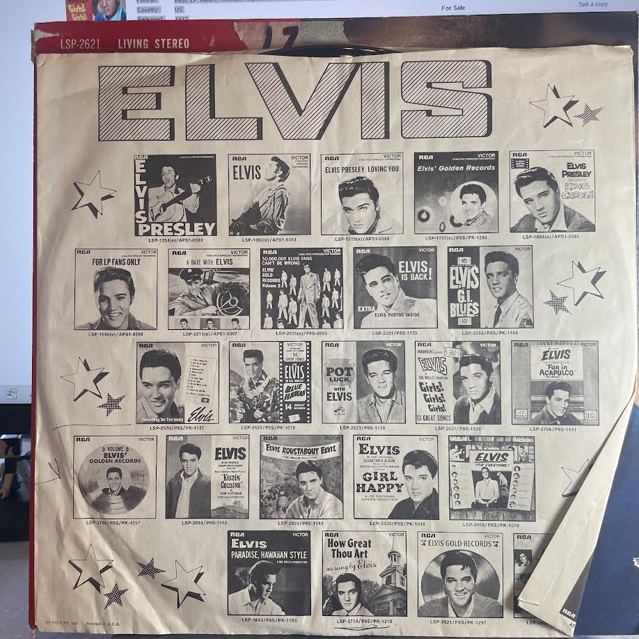 Elvis Presley - Girls! Girls! Girls! (VINYL) | Excellent+ (EX+) Very Good Plus (VG+) - ROCK / USED *EXCELLENT+*