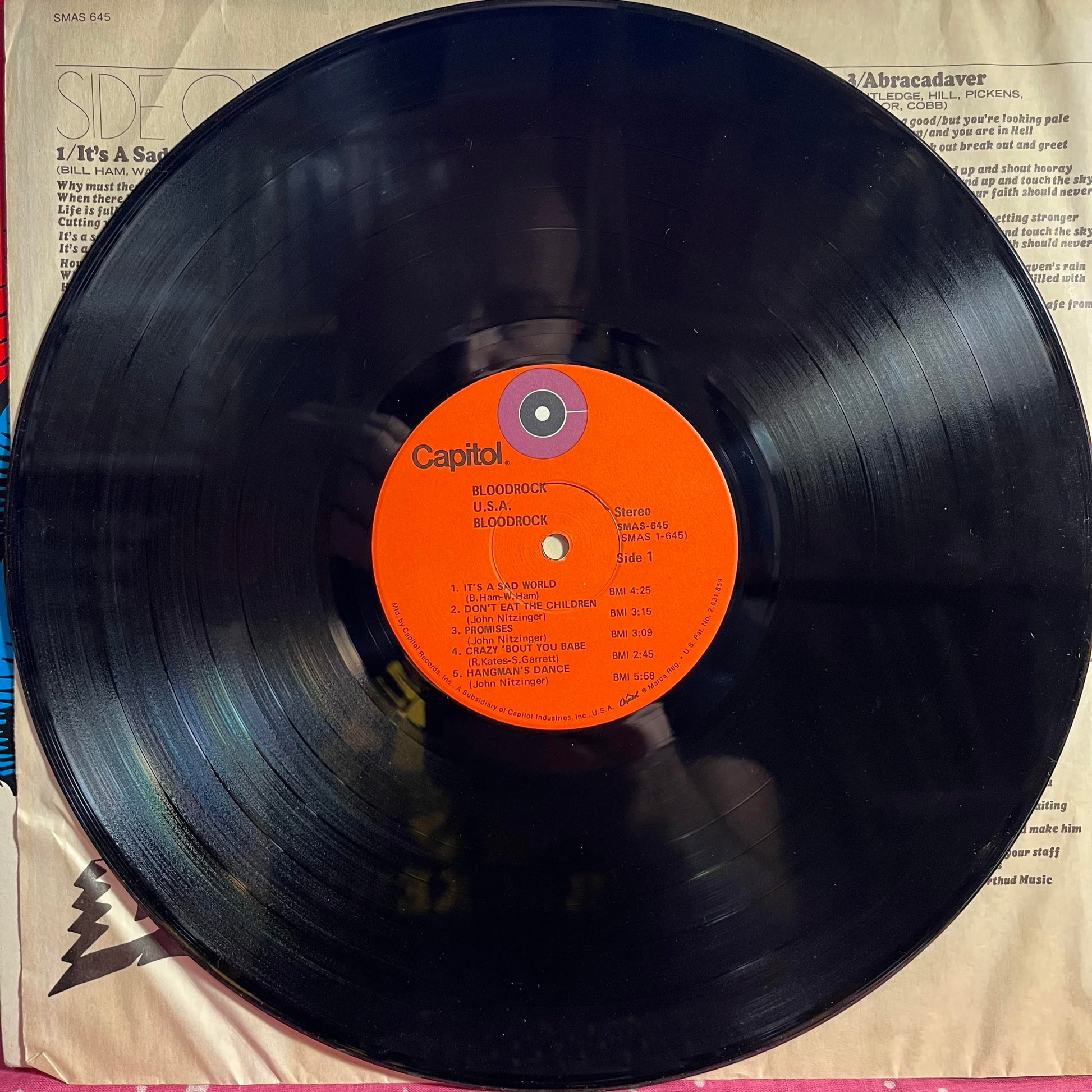 Bloodrock - Bloodrock U.S.A. *WINCHESTER* | Excellent (EX) Excellent (EX) - ROCK / USED *EXCELLENT+*