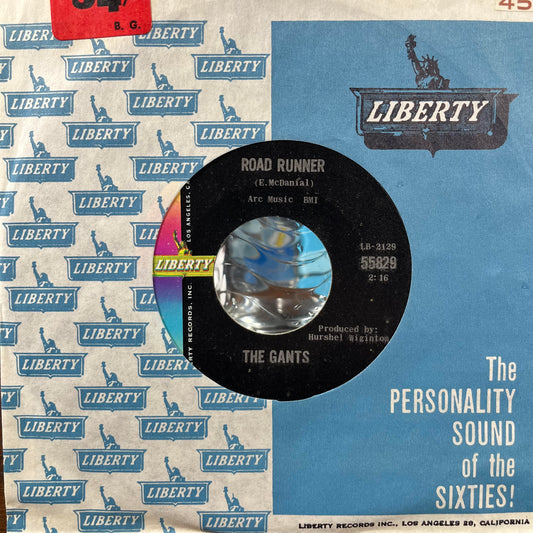 Road Runner / My Baby Don't Care (7" VINYL) | Excellent+ (EX+) Near Mint (NM or M-) - ROCK / USED *EXCELLENT+*