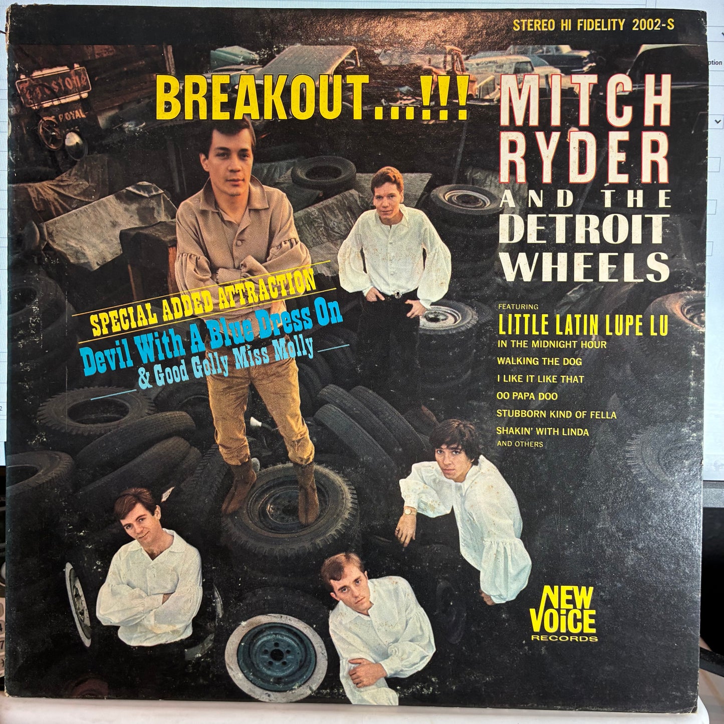 Mitch Ryder & The Detroit Wheels - Breakout…!!! (VINYL) | Excellent+ (EX+) Very Good Plus (VG+) - ROCK / USED *EXCELLENT+*