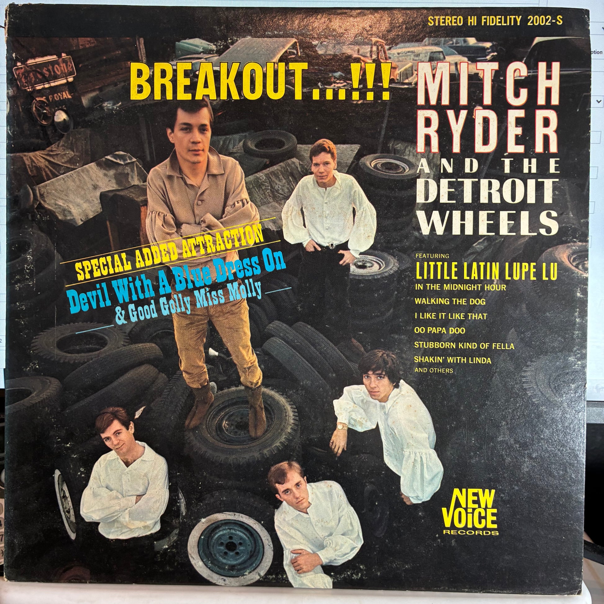Mitch Ryder & The Detroit Wheels - Breakout…!!! (VINYL) | Excellent+ (EX+) Very Good Plus (VG+) - ROCK / USED *EXCELLENT+*