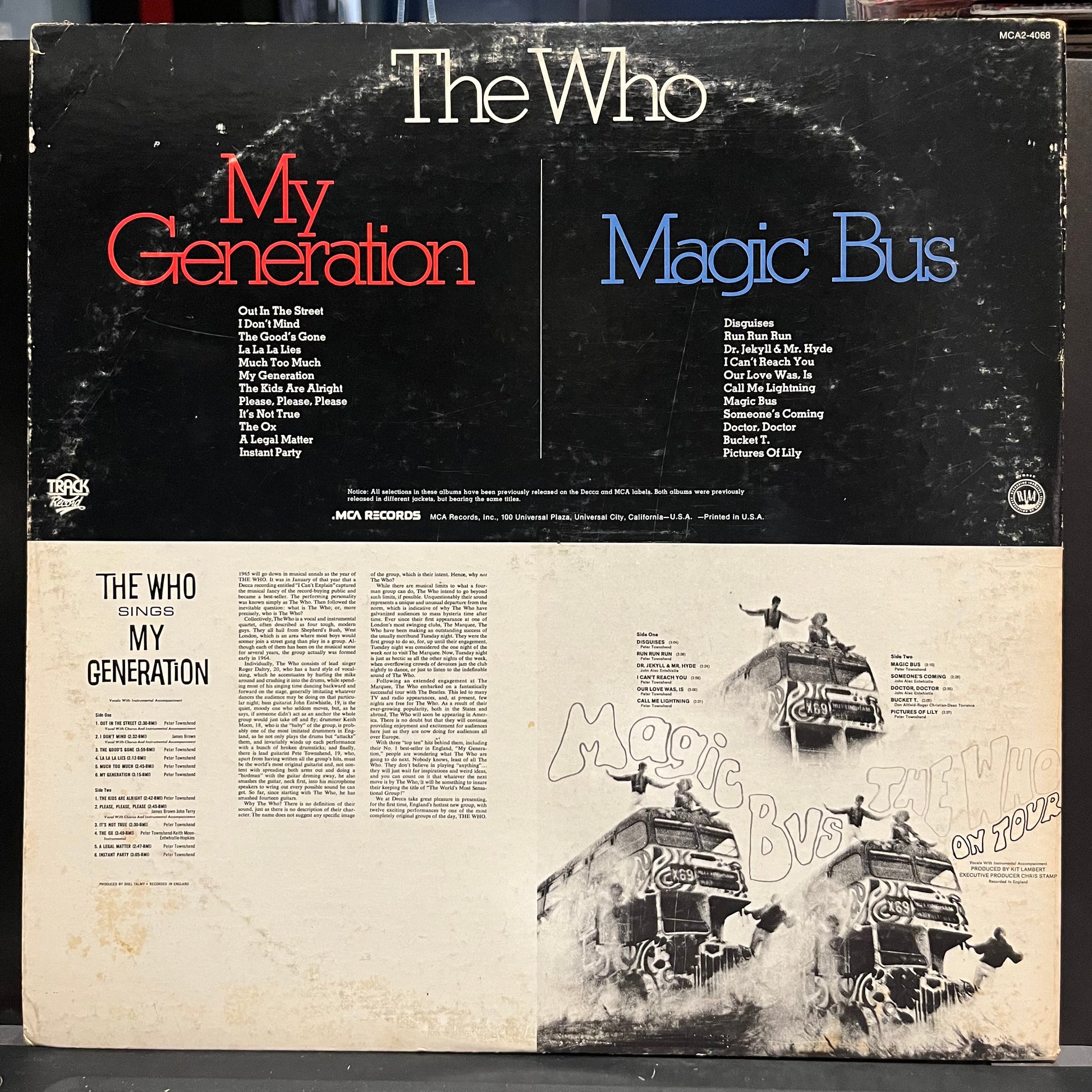 The Who - Magic Bus / My Generation | Excellent (EX) Very Good Plus (VG+) - ROCK / USED *EXCELLENT+*