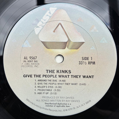 The Kinks - Give The People What They Want (VINYL LP) | Excellent+ (EX+) Excellent (EX) - ROCK / USED *EXCELLENT+*