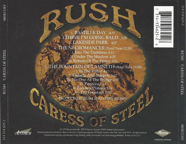 Caress Of Steel (CD) | Excellent+ (EX+) Near Mint (NM) - ROCK / USED *EXCELLENT+*