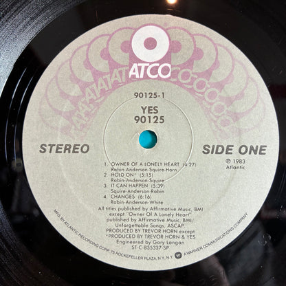 Yes - 90125 (VINYL) | Excellent+ (EX+) Excellent (EX) - ROCK / USED *EXCELLENT+*