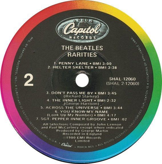 The Beatles - Rarities (VINYL) | Excellent+ (EX+) Generic - ROCK / USED *EXCELLENT+*
