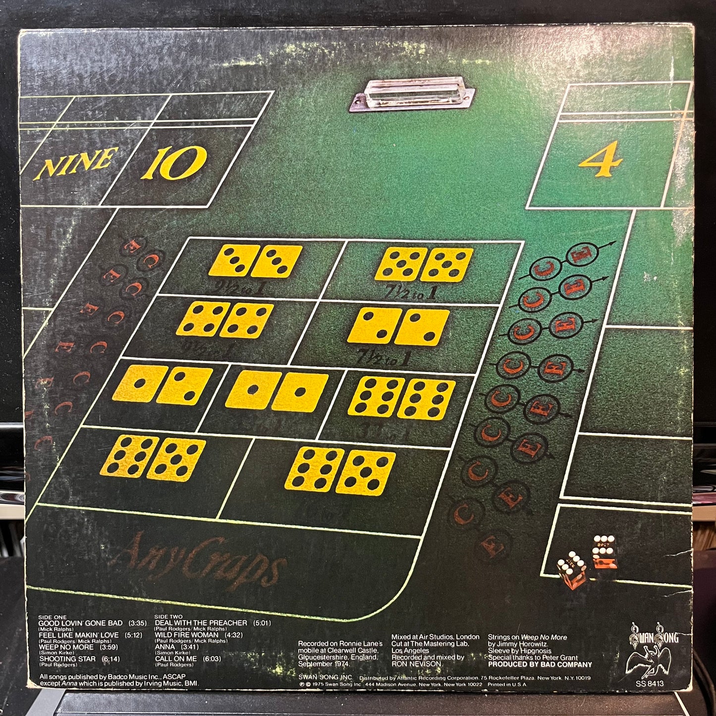 Bad Company - Straight Shooter (VINYL LP) | USED - ROCK / USED *EXCELLENT+*