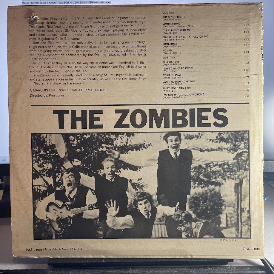 The Zombies - The Zombies (VINYL) | Excellent+ (EX+) Very Good Plus (VG+) - ROCK / USED *EXCELLENT+*