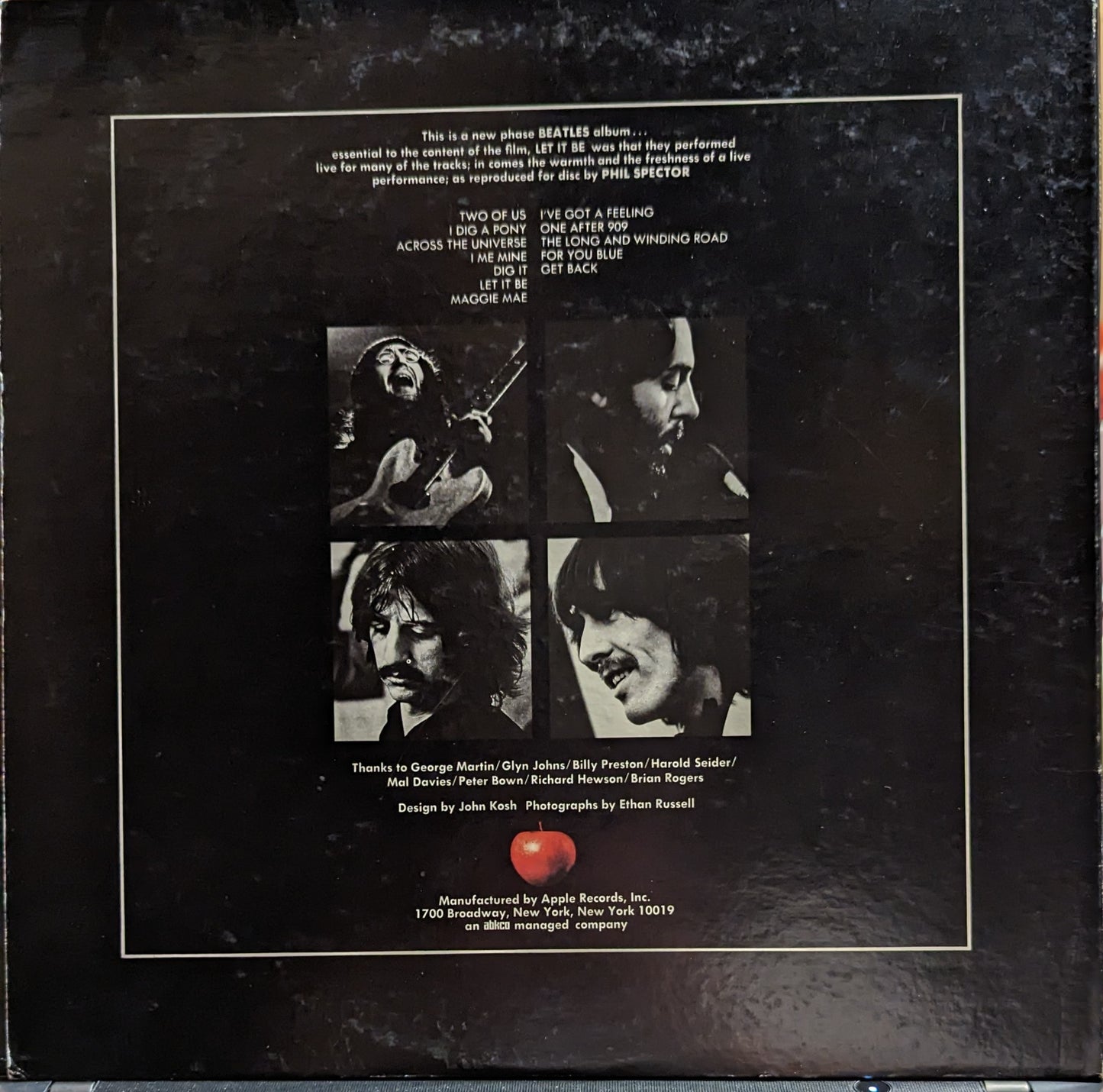 The Beatles - Let It Be *LA PRESS* | Excellent (EX) Excellent (EX) - ROCK / USED *EXCELLENT+*