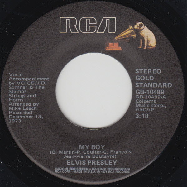 Elvis Presley - My Boy | Excellent (EX) Near Mint (NM) - ROCK / USED *EXCELLENT+*