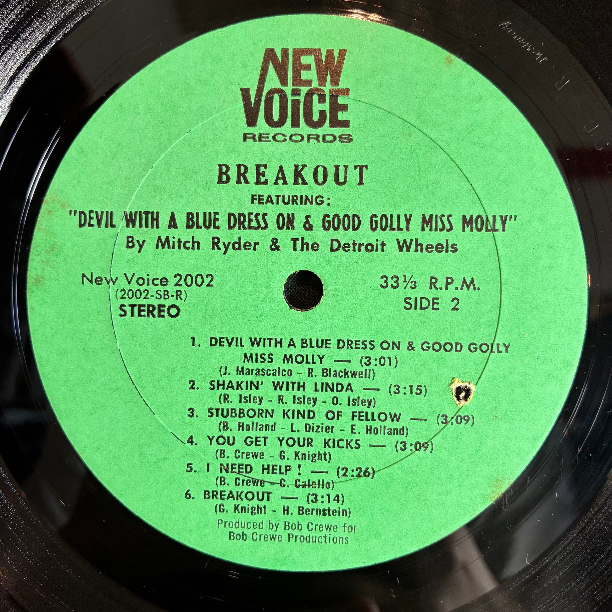 Mitch Ryder & The Detroit Wheels - Breakout…!!! (VINYL) | Excellent+ (EX+) Very Good Plus (VG+) - ROCK / USED *EXCELLENT+*