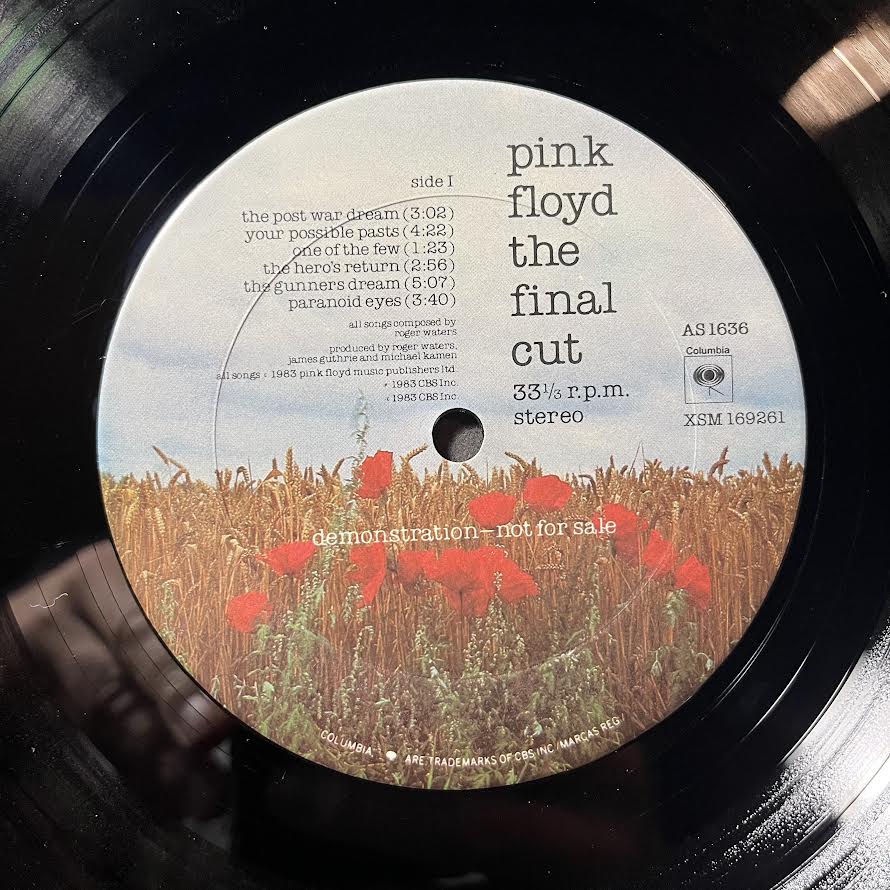 The Final Cut (VINYL) | Excellent+ (EX+) Excellent+ (EX+) - ROCK / USED *EXCELLENT+*