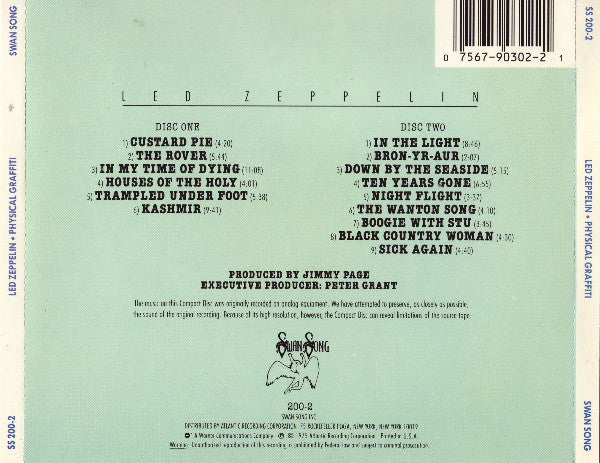 Physical Graffiti (2xCD) | Excellent+ (EX+) Excellent+ (EX+) - ROCK / USED *EXCELLENT+*