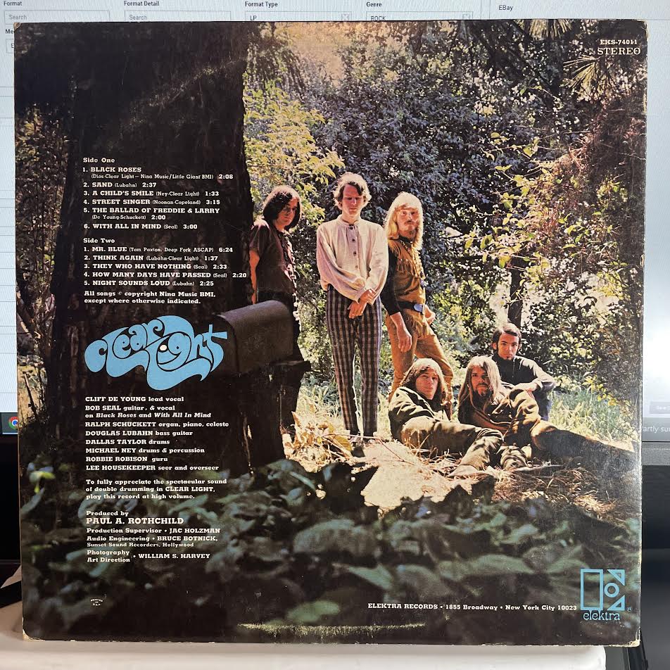 Clear Light (VINYL) | Excellent+ (EX+) Excellent (EX) - ROCK / USED *EXCELLENT+*