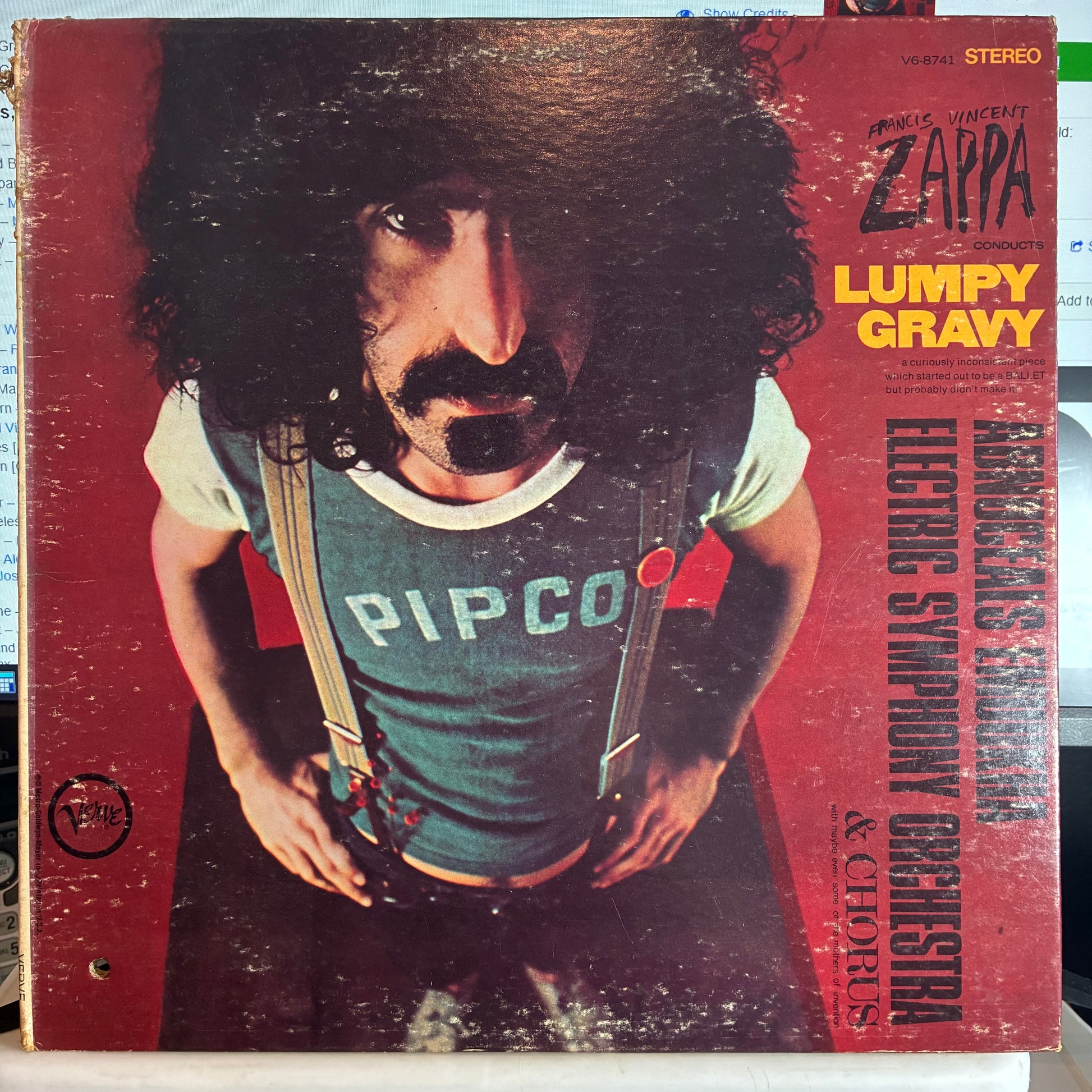 Frank Zappa - Lumpy Gravy (VINYL) | Excellent (EX) Very Good Plus (VG+) - ROCK / USED *EXCELLENT*